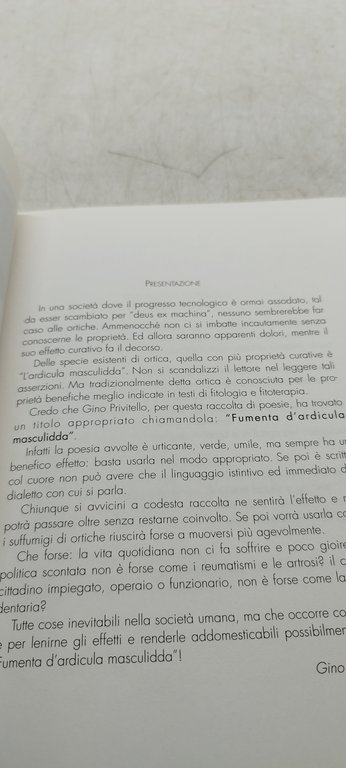 luigi privitello fumenta d'ardicula masculidda