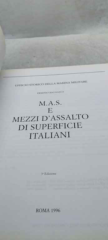 m.a.s. e mezzi d'assalto di superficie italiani erminio bagnasco