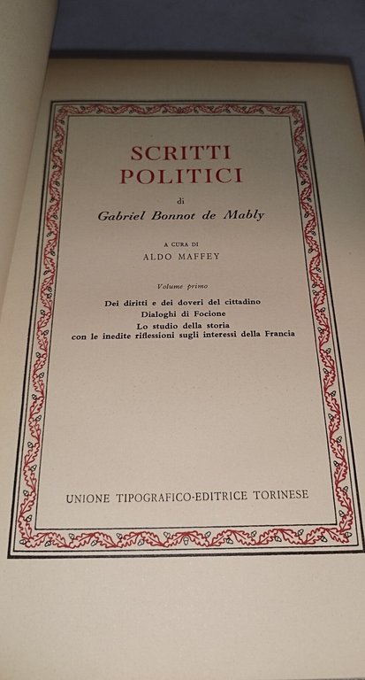 mably scritti politici 2 volumi classici utet | Immagine Gallery 8