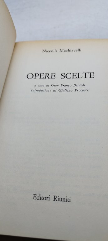 machiavelli le opere riuniti