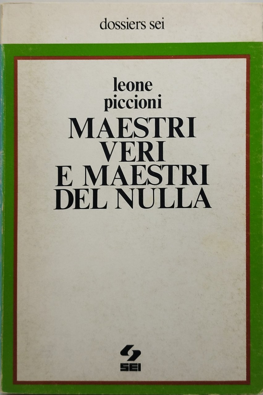 maestri veri e maestri del nulla