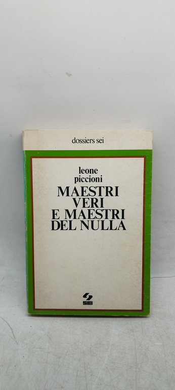 maestri veri e maestri del nulla