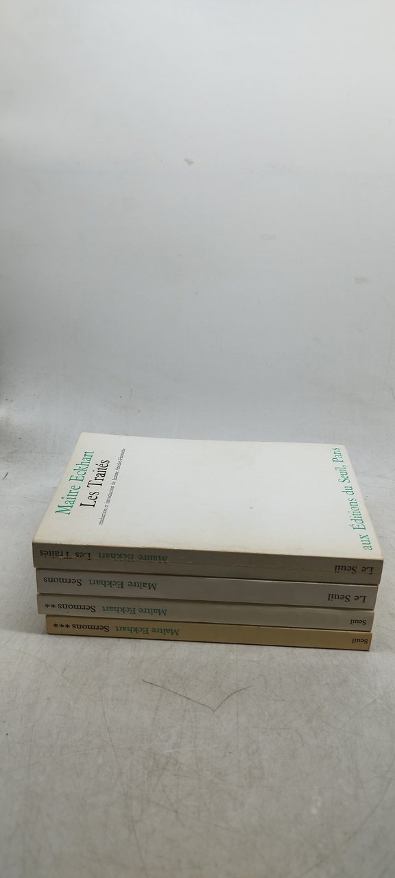 maìtre eckhart sermons + les traitès 4 volumi