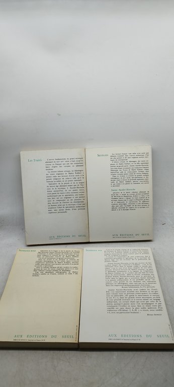 maìtre eckhart sermons + les traitès 4 volumi