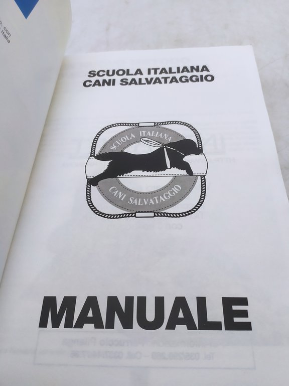 manuale scuola italiana cani salvataggio