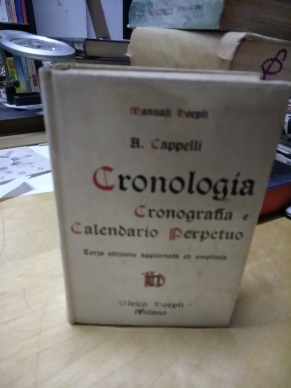 manuali hoepli cronologia cronografia e calendario perpetuo terza edizione 1969