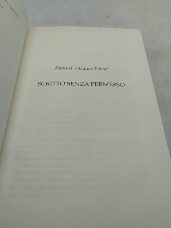 manuel vazquez portal scritto senza permesso spirali