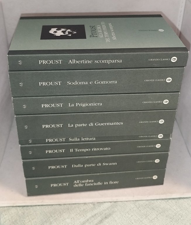 marcel proust alla ricerca del tempo perduto mondadori grandi classici | Immagine Gallery 2