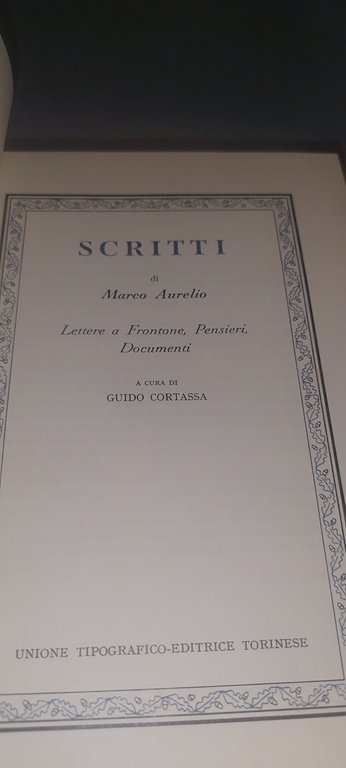 marco aurelio scritti classici utet | Immagine Gallery 7