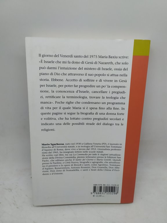 maria baxiu testimoni donna del dialogo giudaico cristiano mario sgarbossa