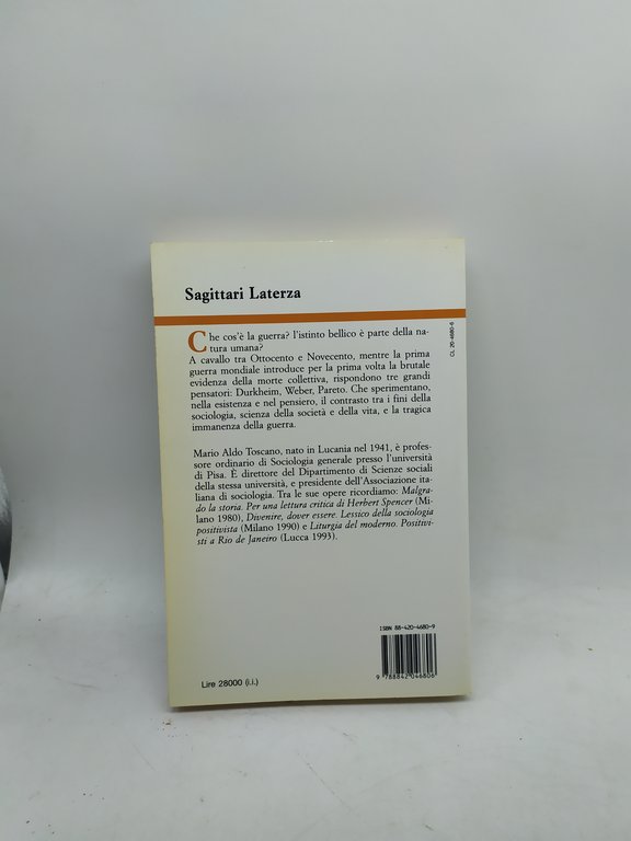 mario a toscano trittico sulla guerra sagittari laterza