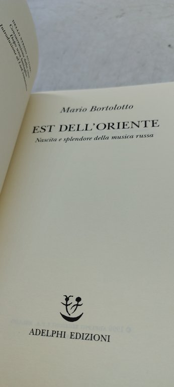 mario bortolotto est dell'oriente adelphi
