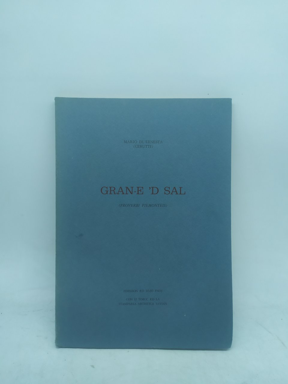 mario dl'ernesta cerutti gran-e 'd sal proverbi piemontesi