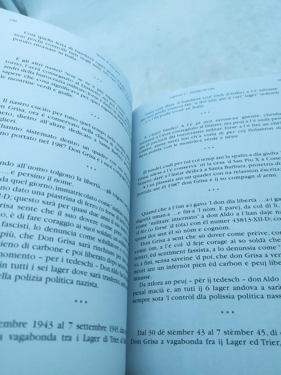 mario paris storie 'd mia gent testo a fronte italiano-piemontese