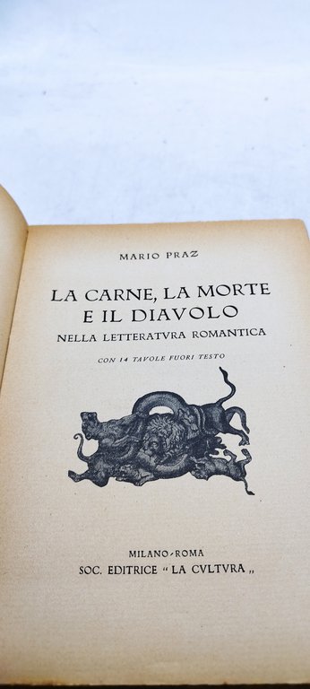 mario praz la carne la morte e il diavolo nella …