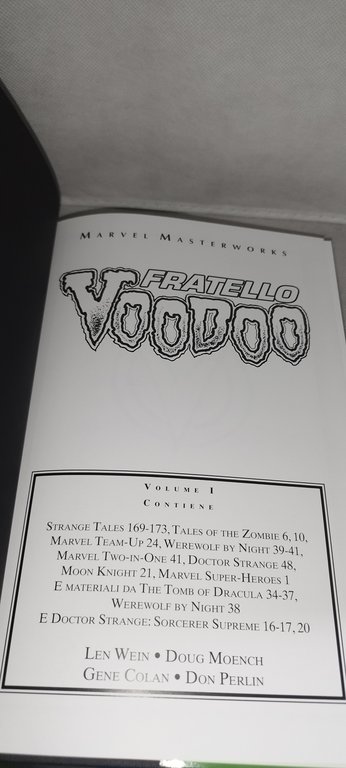 marvel masterworks fratello voodoo panini comics