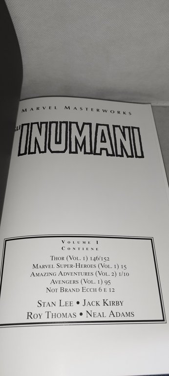marvel masterworks gli inumani panini comics