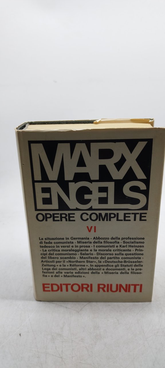 marx engels opere complete VI 1845-1848 editori riuniti