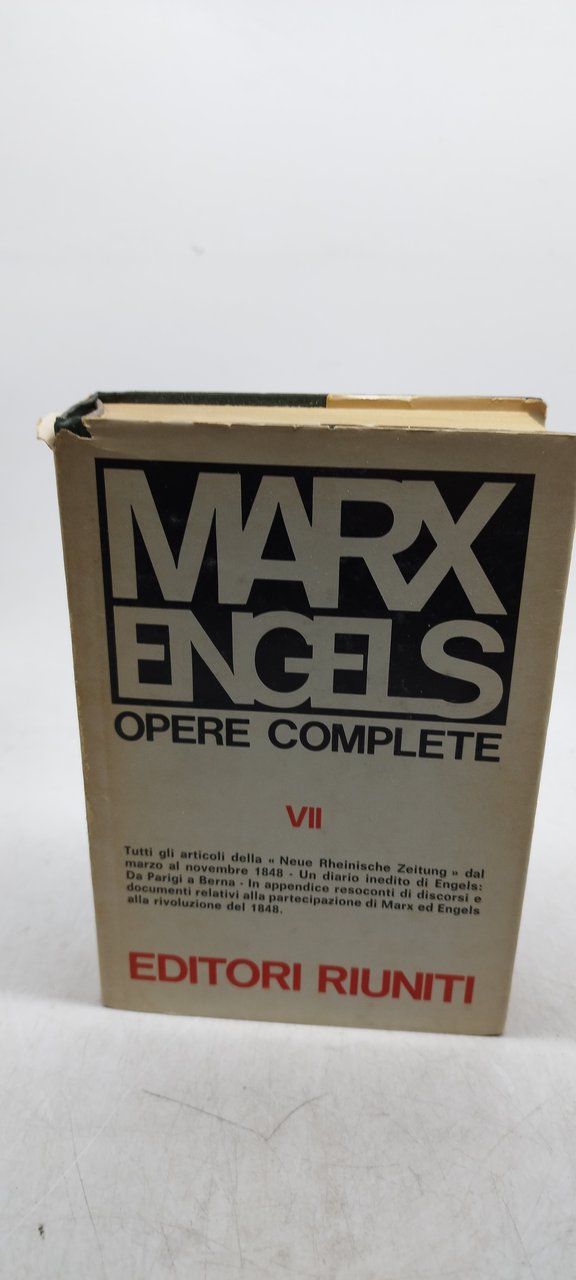 marx engels opere complete VII 1848 editori riuniti