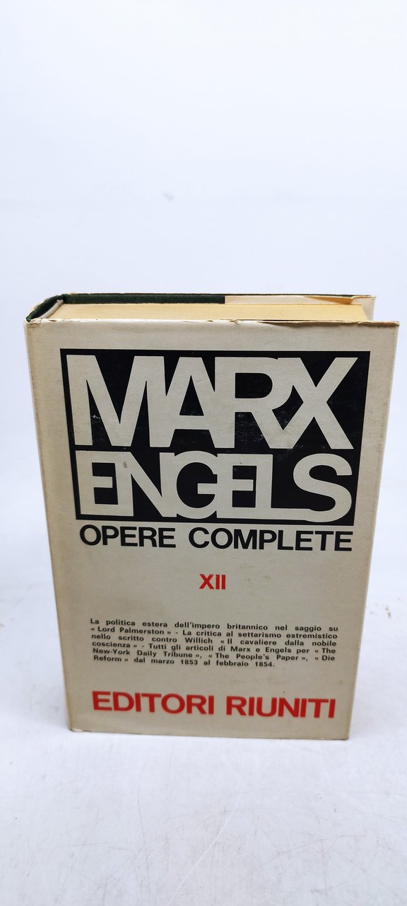 marx engels opere complete XII editori riuniti