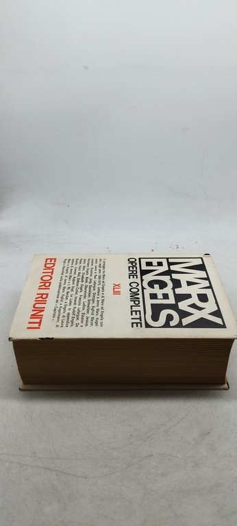 marx engels opere complete XLIII 1868 1870 editori riuniti