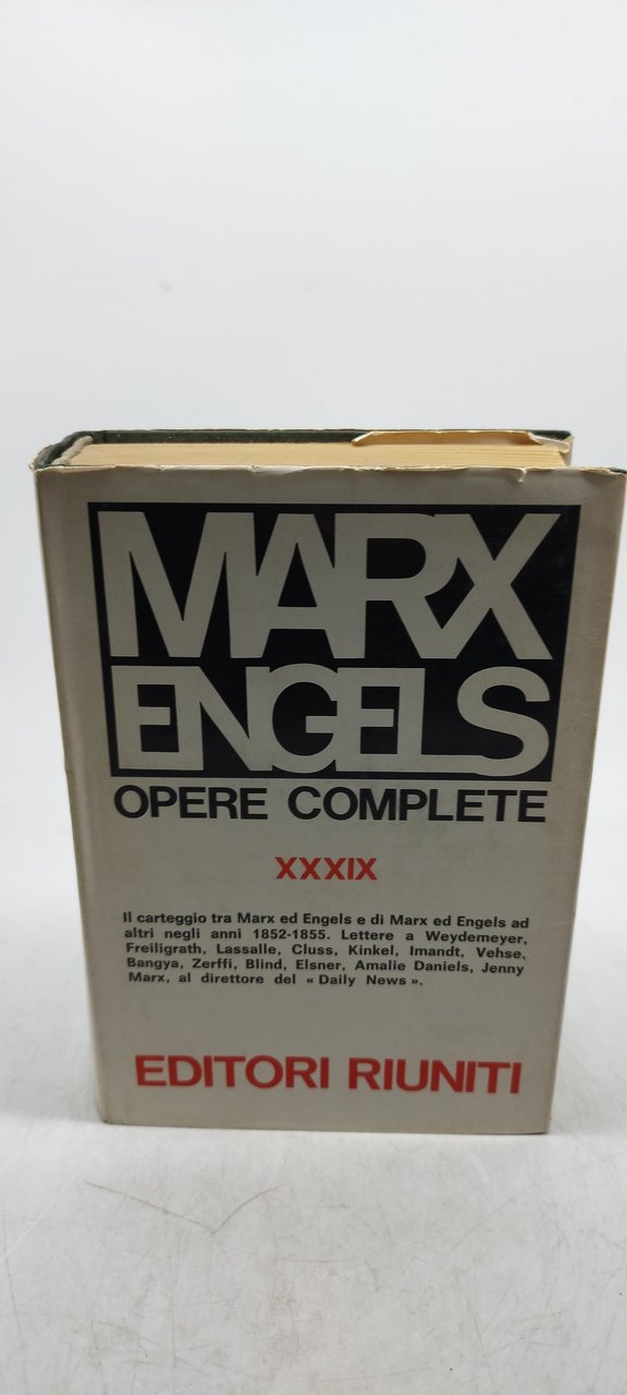 marx engels opere complete XXXIX 1852-1855 editori riuniti