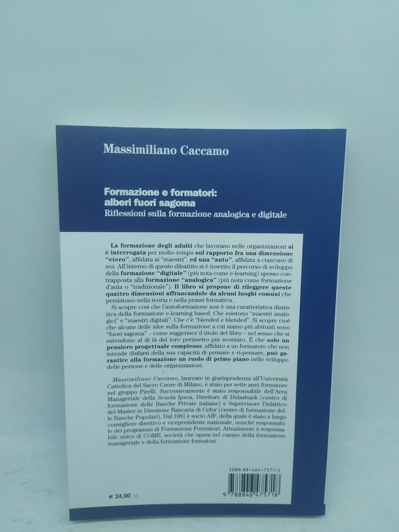 massimiliano caccamo formazione e formatori alberi fuori sagoma franco angeli
