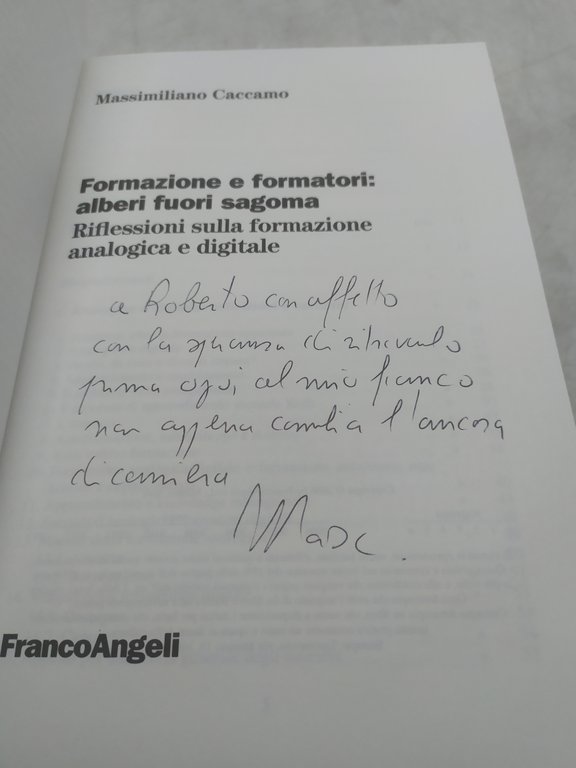 massimiliano caccamo formazione e formatori alberi fuori sagoma franco angeli