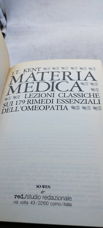 materia medica lezioni classiche sui 179 rimedi essenziali dell'omeopatia