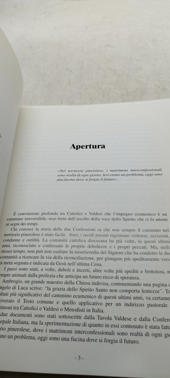 matrimoni misti interconfessionali documenti delle chiese 1970 2000