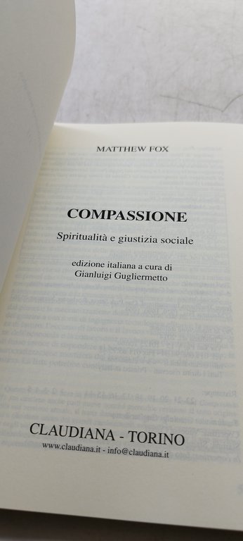 matthew fox compassione spiritualità e giustizia sociale