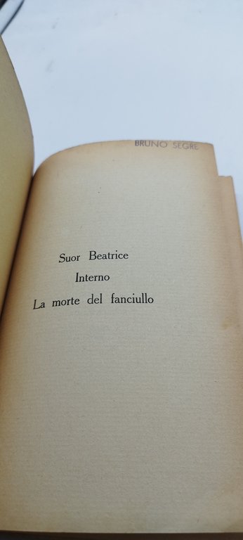 maurizio maeterlinck suor beatrice interno la morte del fanciullo