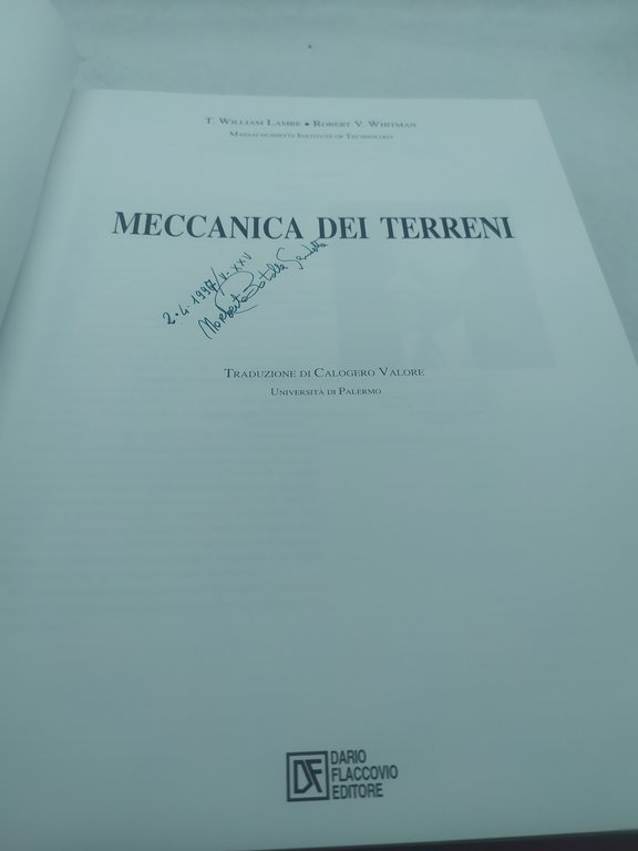 meccanica dei terreni traduzione di calogero valore