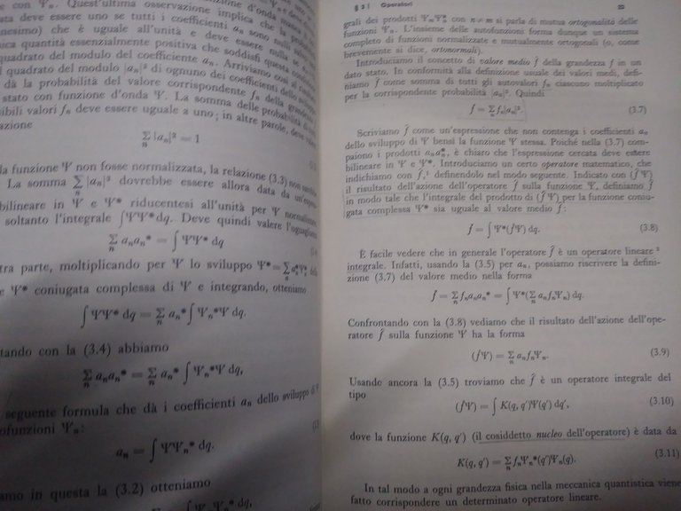 meccanica quantistica programma di matematica fisica elettronica 1969 boringhieri