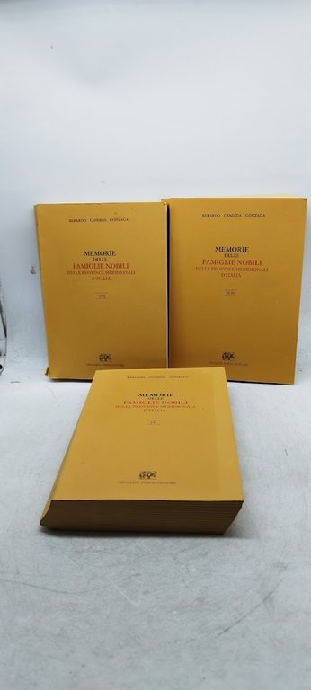 memorie delle famiglie nobili delle province meridionali d'italia 3 volumi