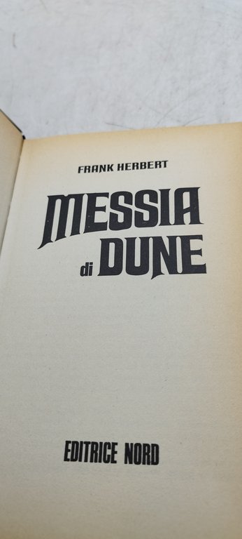 messia di dune eidtrice nord frank herbert