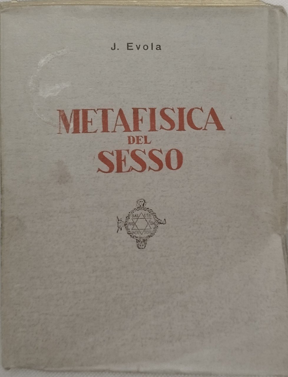 metafisica del sesso jevola | Immagine principale