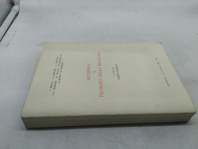 metafisica e filosofia della religione a cura di albino babolin
