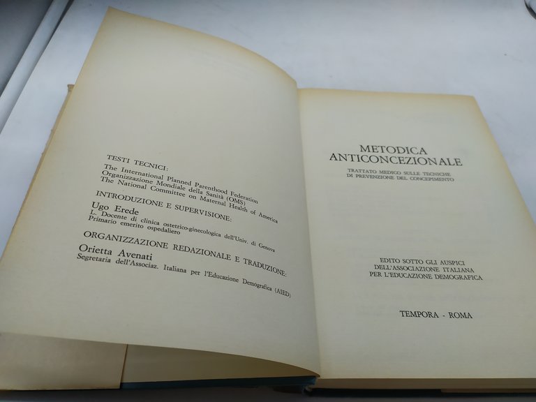 metodica anticoncezionale trattato medico sulle tecniche di prevenzione del concepimento
