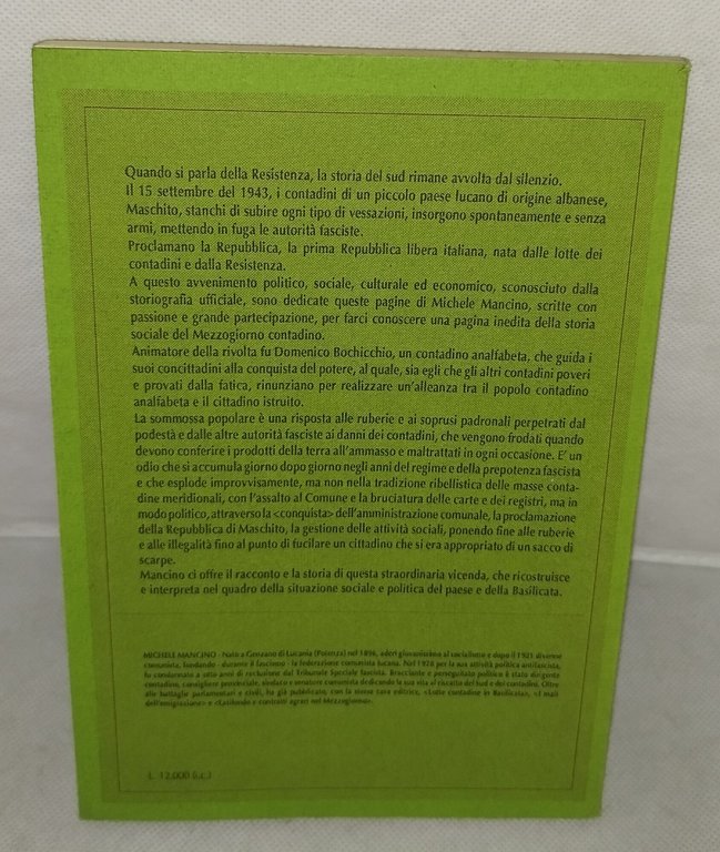 michele mancino maschito la prima republlica in italia