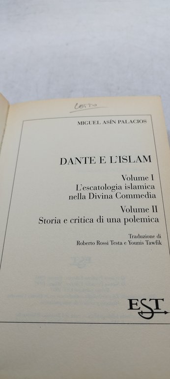miguel asin palacios dante e l'islam est