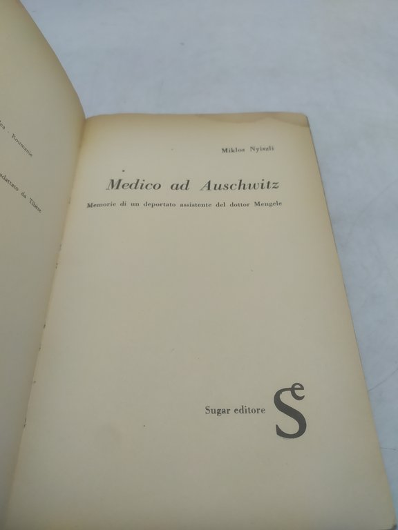 miklos nyiszli medico ad auschwitz