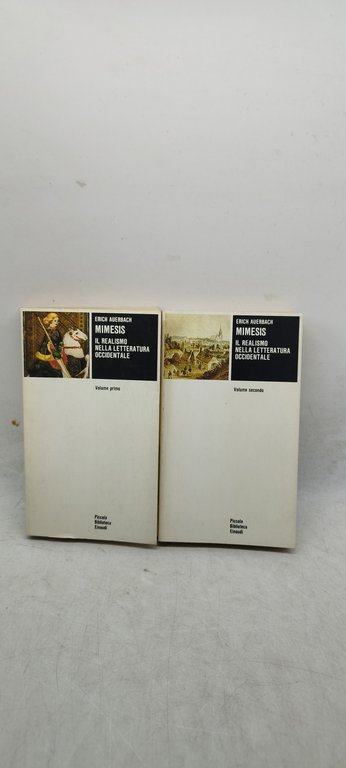 mimesis il realismo nella letteratura occidentale 2 volumi einaudi