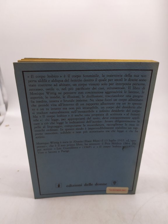 monique witting il corpo lesbico edizioni delle donne