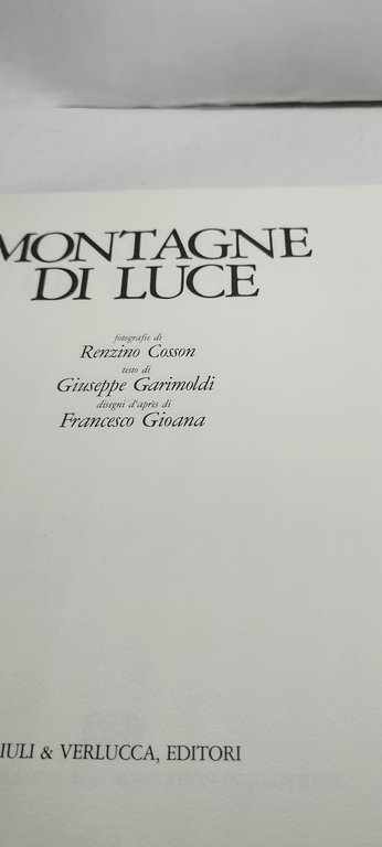 montagne di luce montanins of light