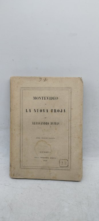 montevideo o la nuova troja di alessandro dumas