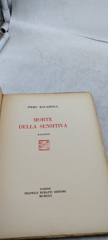 morte della sensitiva racconti