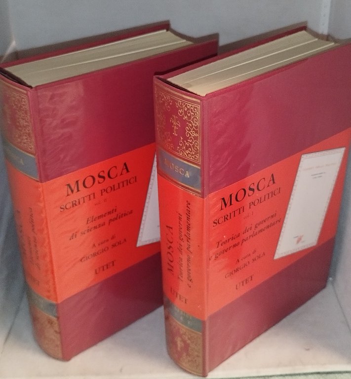 mosca scritti e politici classci utet 2 volumi | Immagine Gallery 2