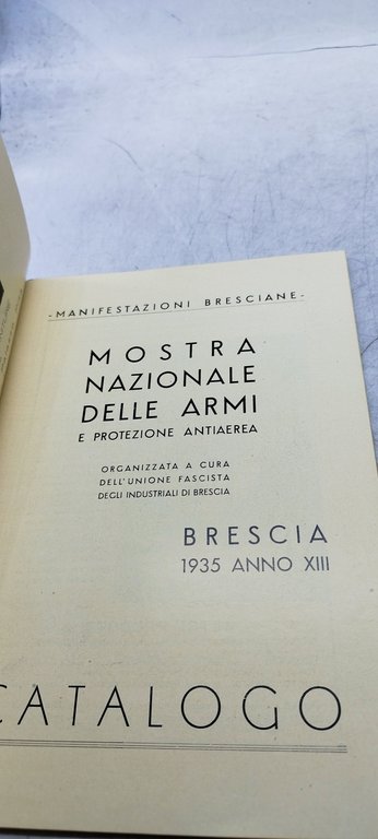 mostra nazionale delle armi e potezione antiaerea brescia