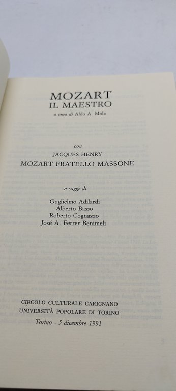 mozart il maestro copia numerata